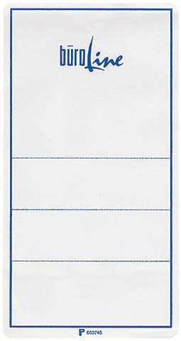 photo BÜROLINE Etiquettes box arch. 85x160mm 1836. blanc 50 pcs.