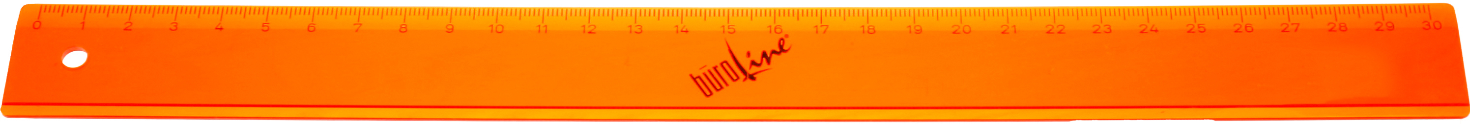 BÜROLINE Règle 30cm 375940 orange/transparent