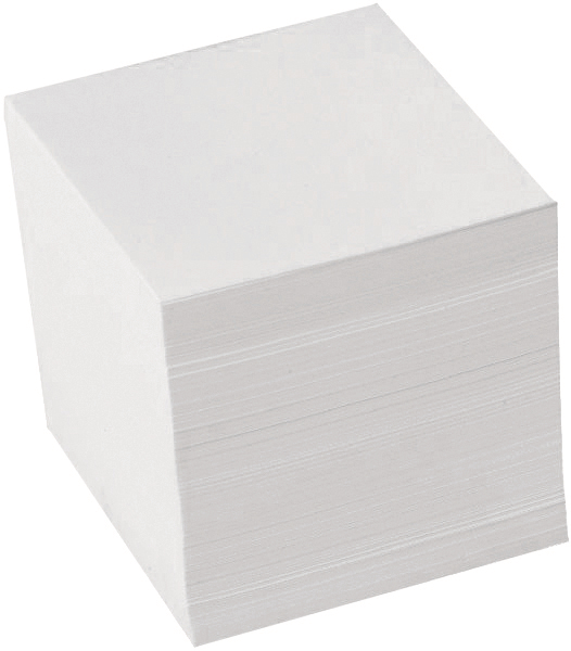 BÜROLINE Porte-bloc papier 90x90mm 376460 blanc, 80gr. 700 flls. blanc, 80gr. 700 flls.