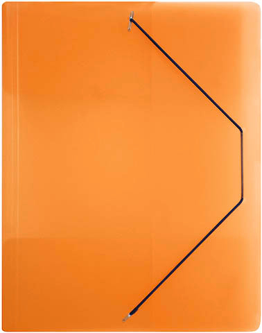 BÜROLINE Pochette à élastique A4 614530 orange, plastique