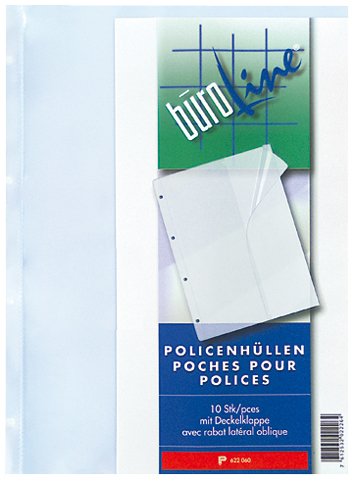 BÜROLINE Poches police PP A4 622060 10 pcs.