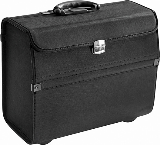 BÜROLINE Pilotenkoffer 663348 46x22x36-65cm schwarz