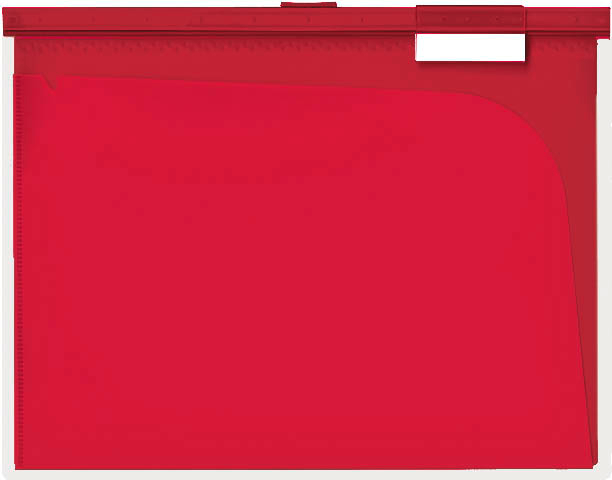 BÜROLINE Dossier suspendu A4 664054 rouge, avec 6 compart. 3 pcs. rouge, avec 6 compart. 3 pcs.