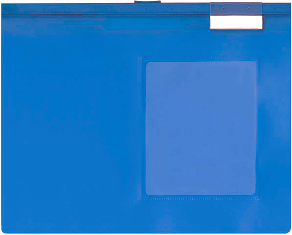 BÜROLINE Dossier suspendu A4 664057 bleu, avec fenetre 3 pcs.