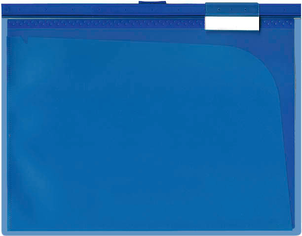 BÜROLINE Dossier suspendu A4 664061 bleu, avec 10 compart. 3 pcs.