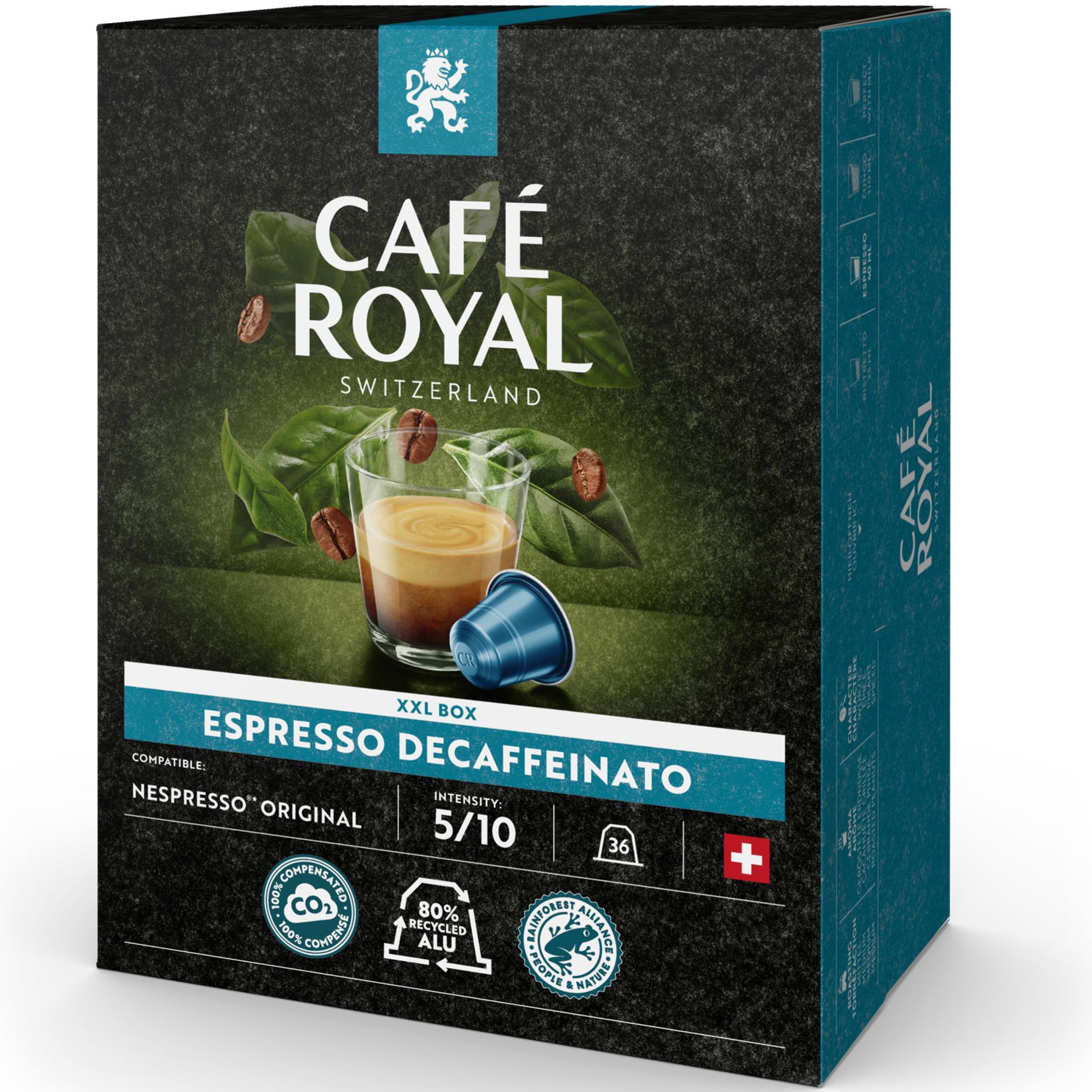 CAFE ROYAL Caps Aluminium 10173073 Espresso Decaffeinato 36 pcs.