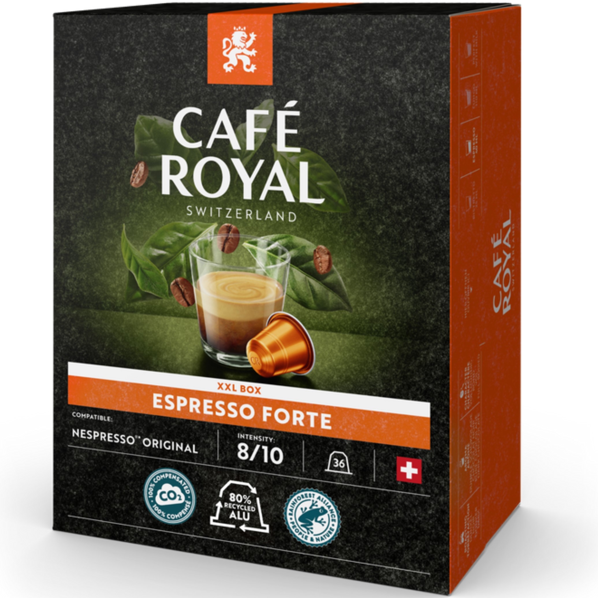 CAFE ROYAL Caps Aluminium 10175113 Espresso Forte 36 pcs.