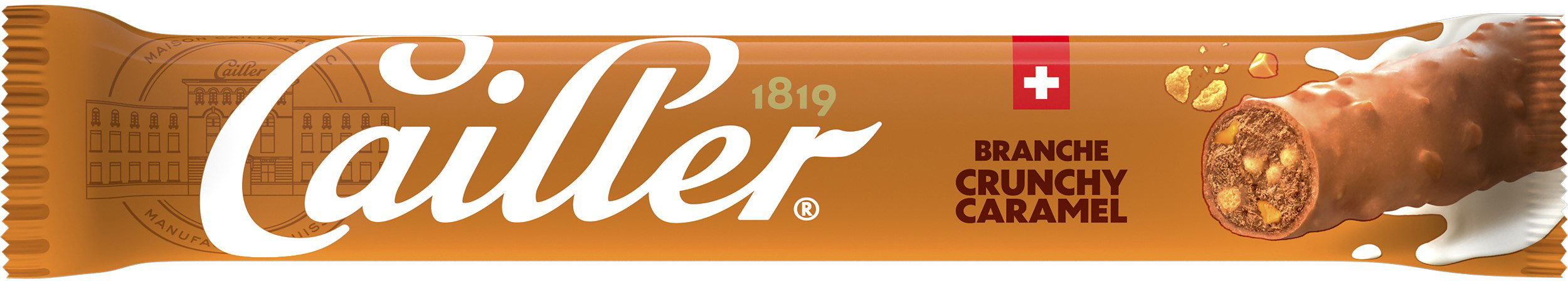 photo CAILLER Branches Crunchy Caramel 12610831 46g, 44 pcs.