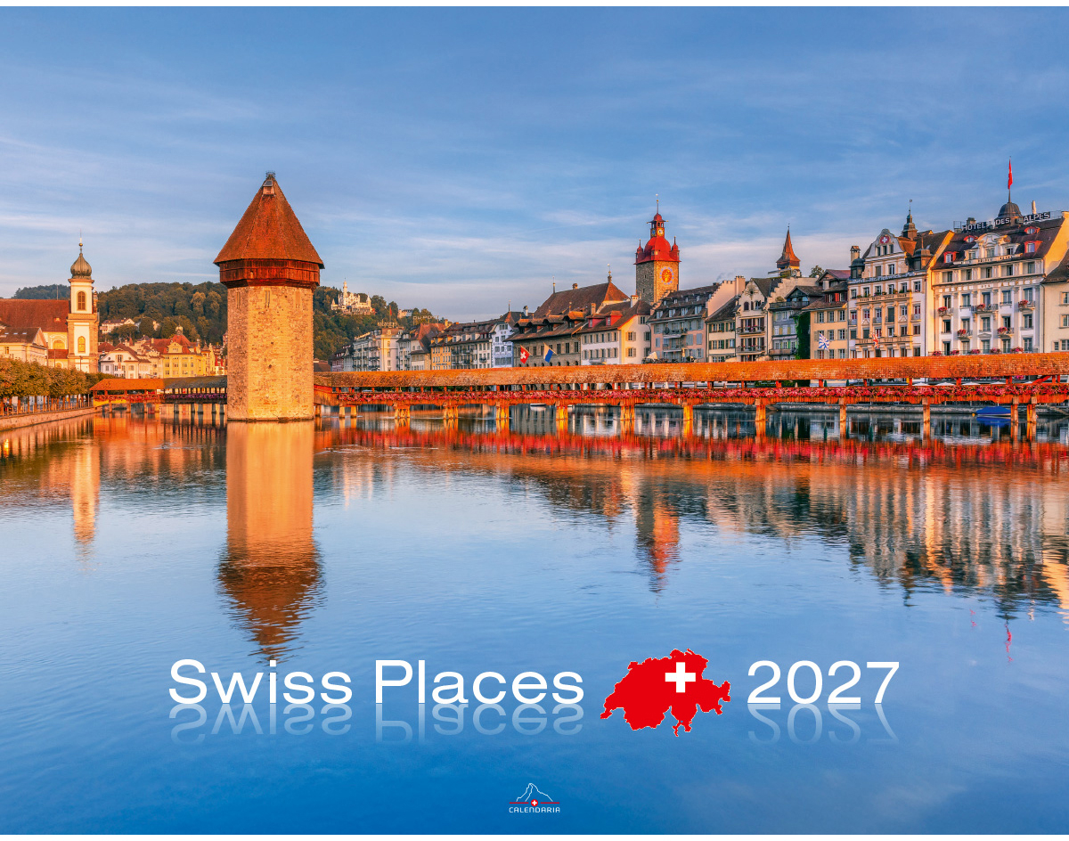 photo CALENDARIA Calendrier 2027 9783036205922 Swiss Places ML 40x31cm