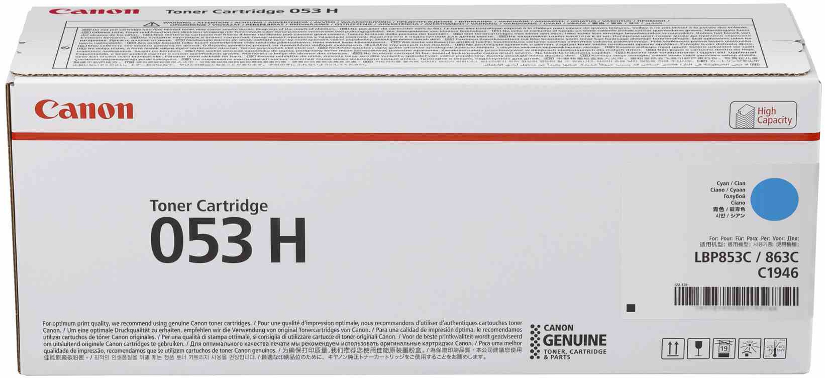 photo CANON Toner H cyan 053 i-SENSYS X C1946P 32'000 p.