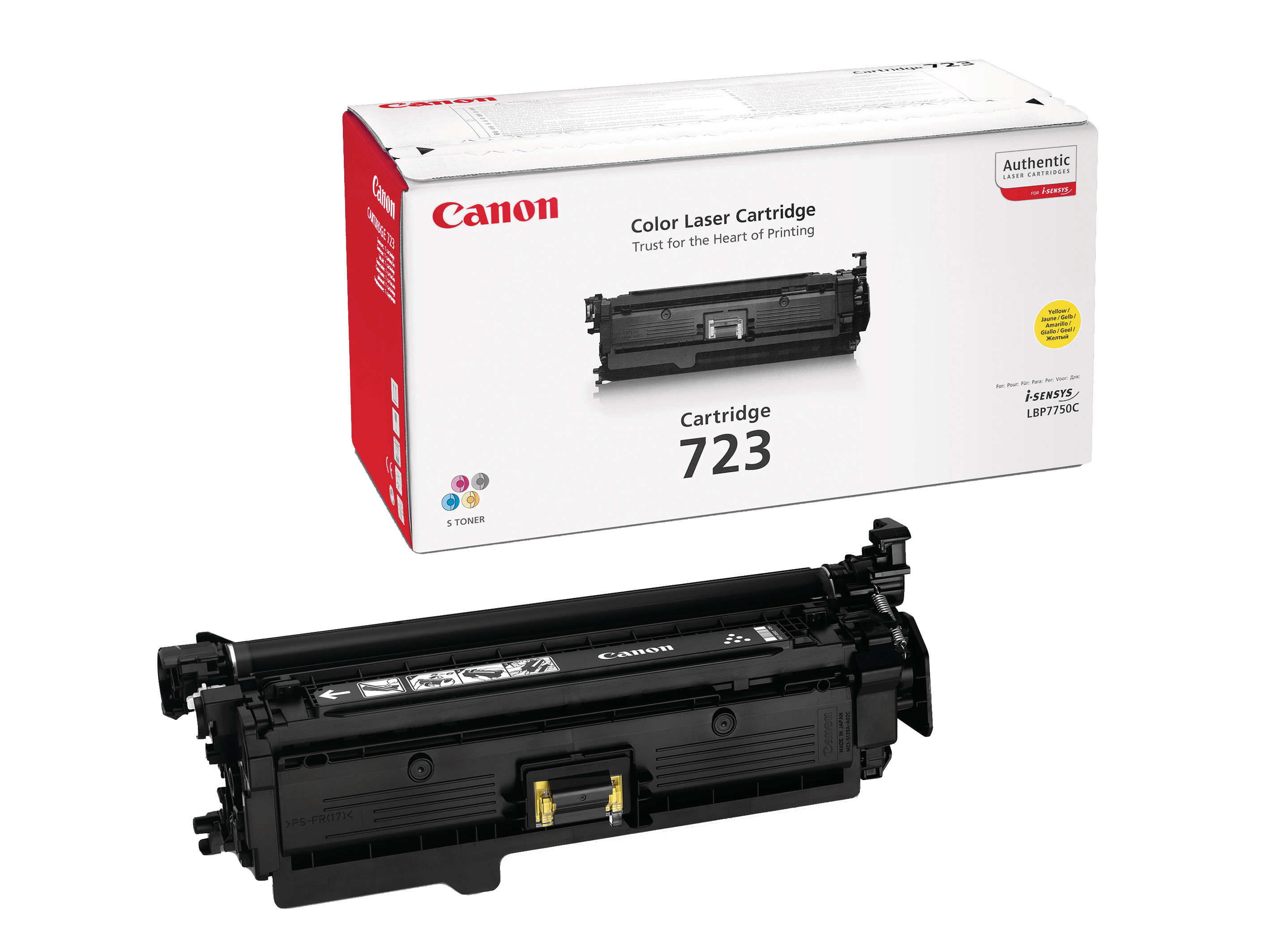 photo CANON Cartouche toner 723 yellow 2641B002 LBP 7750Cdn 8500 pages
