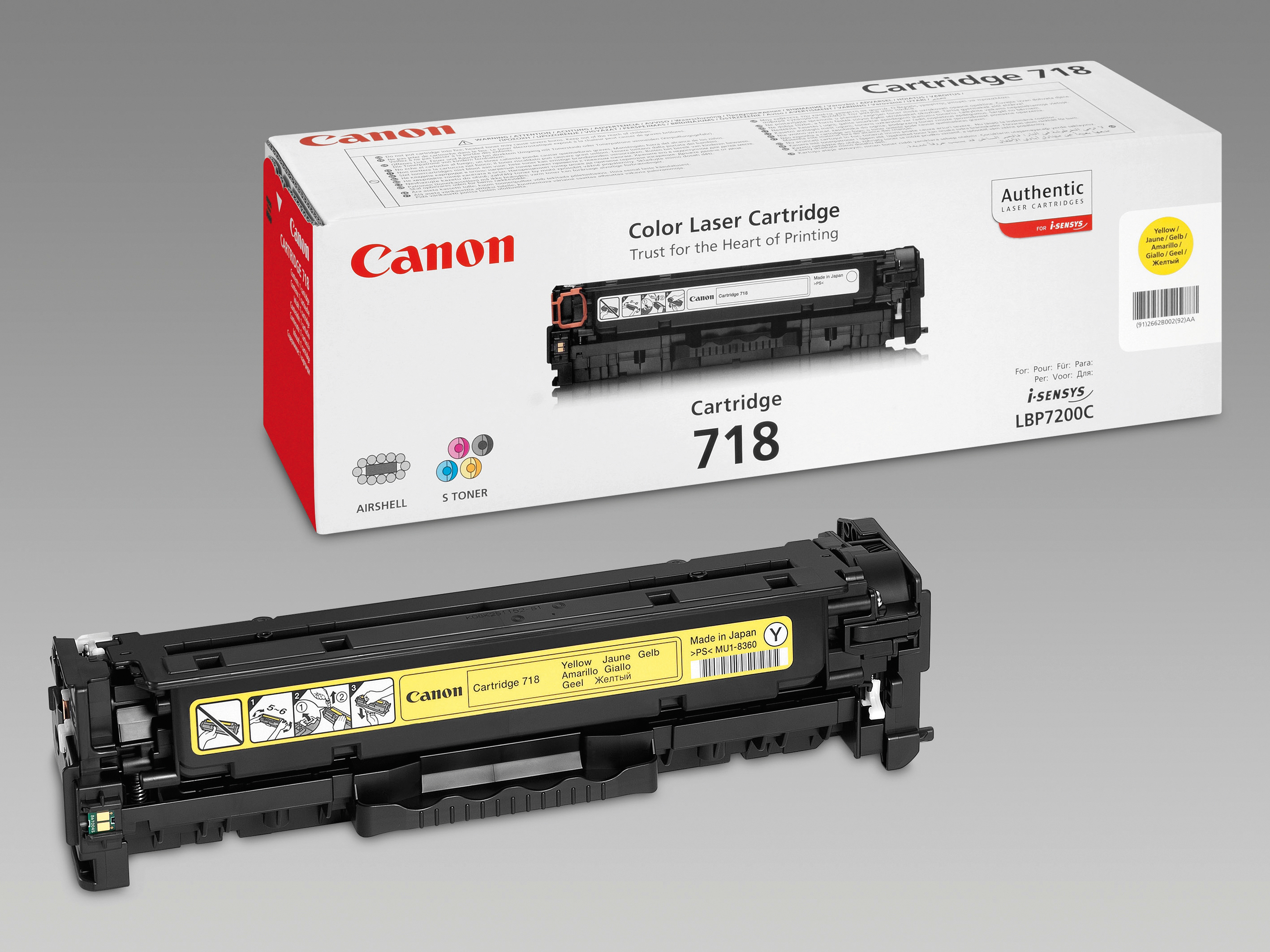 photo CANON Cartouche toner 718 yellow 2659B002 LBP 7200 2900 pages