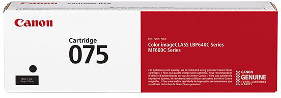 photo CANON Cartouche toner 075 noir 6365C002 LBP647Cdw/664Cdw 1400 pages