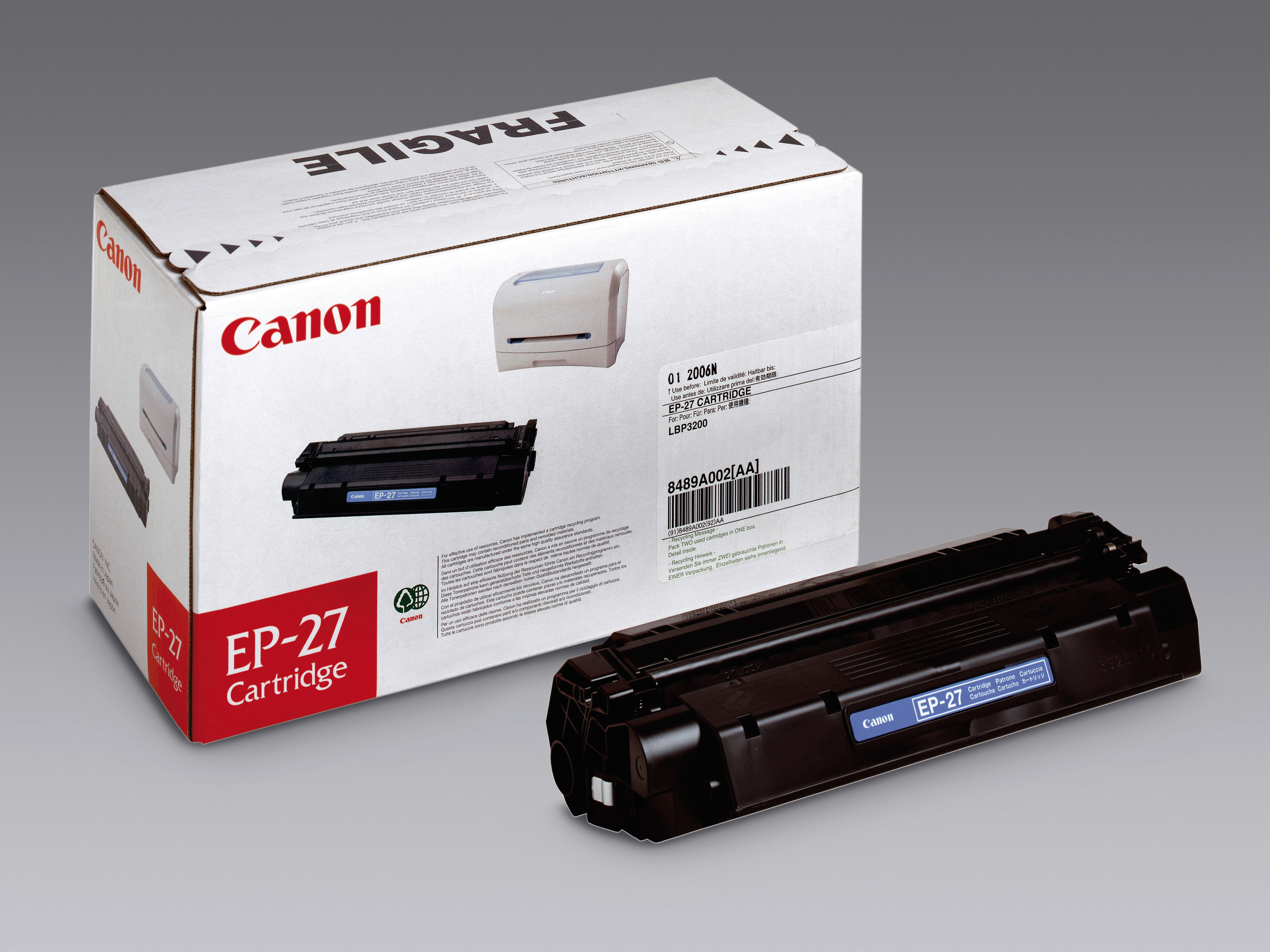 photo CANON Cartouche toner EP-27 noir 8489A002 LBP 3200 2500 pages
