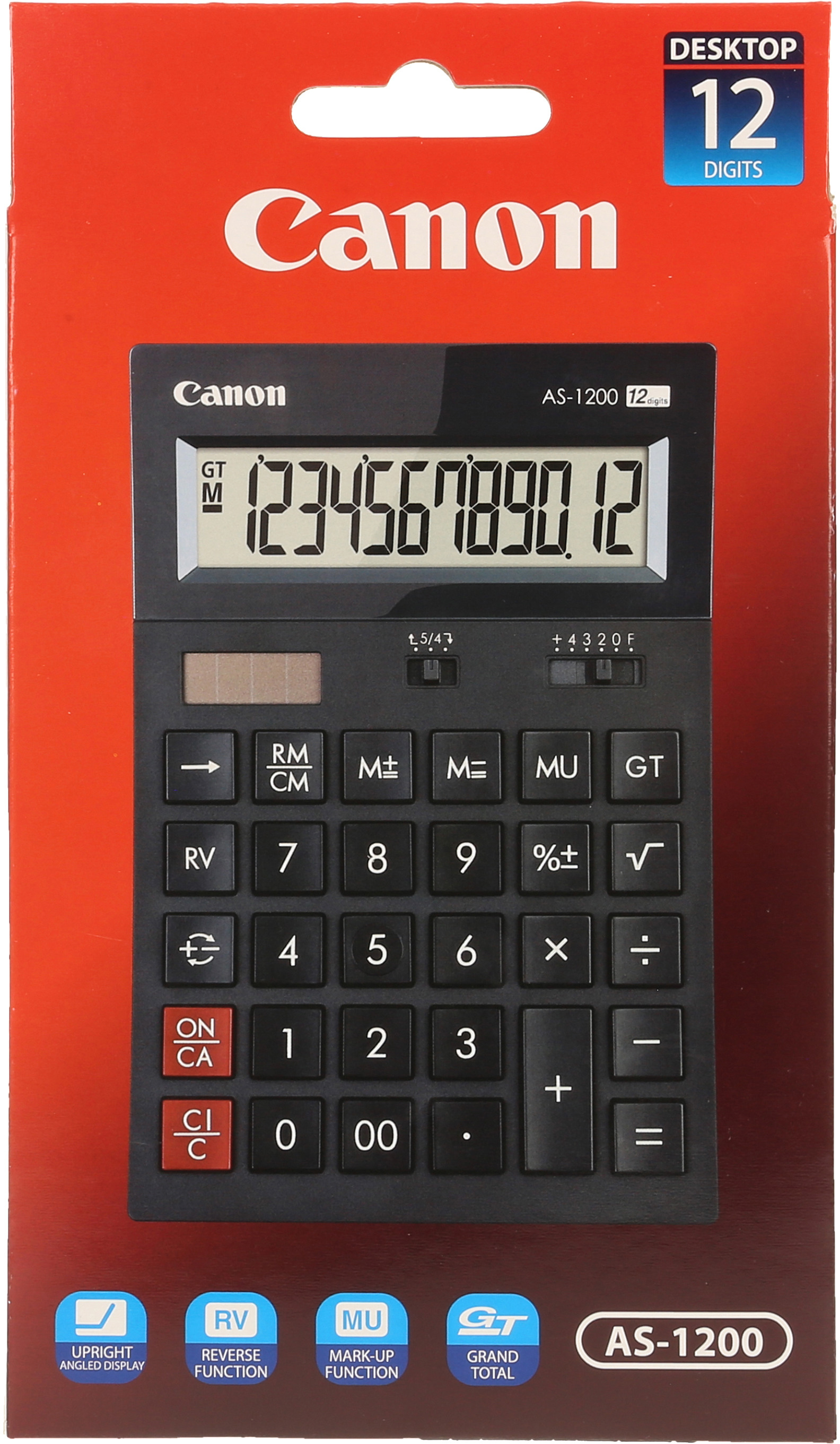 CANON Calculatrice de bureau CA-AS1200 12 chiffres