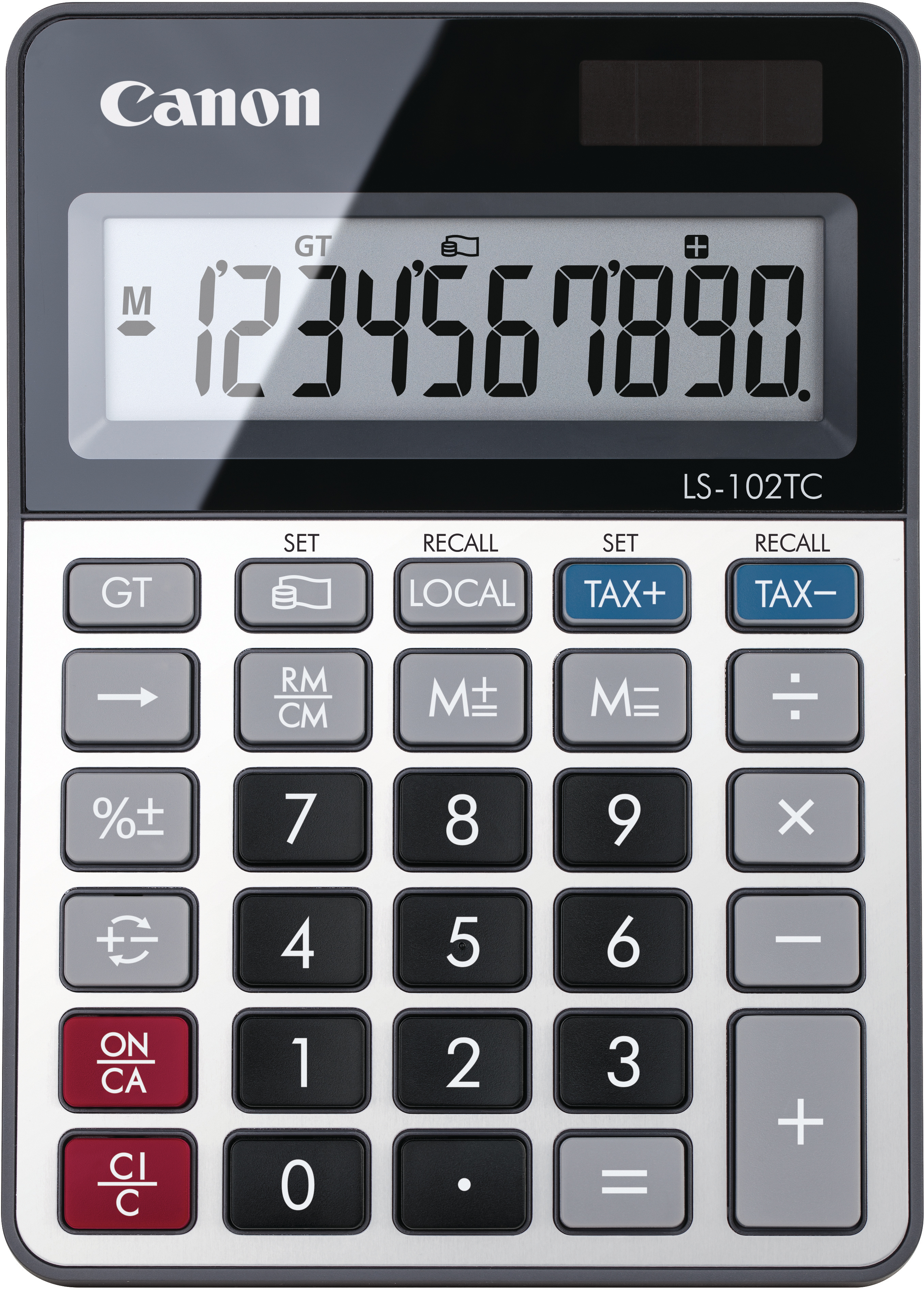 CANON Calculatrice de bureau CALS102TC 10-chiffres, solaire 10-chiffres, solaire