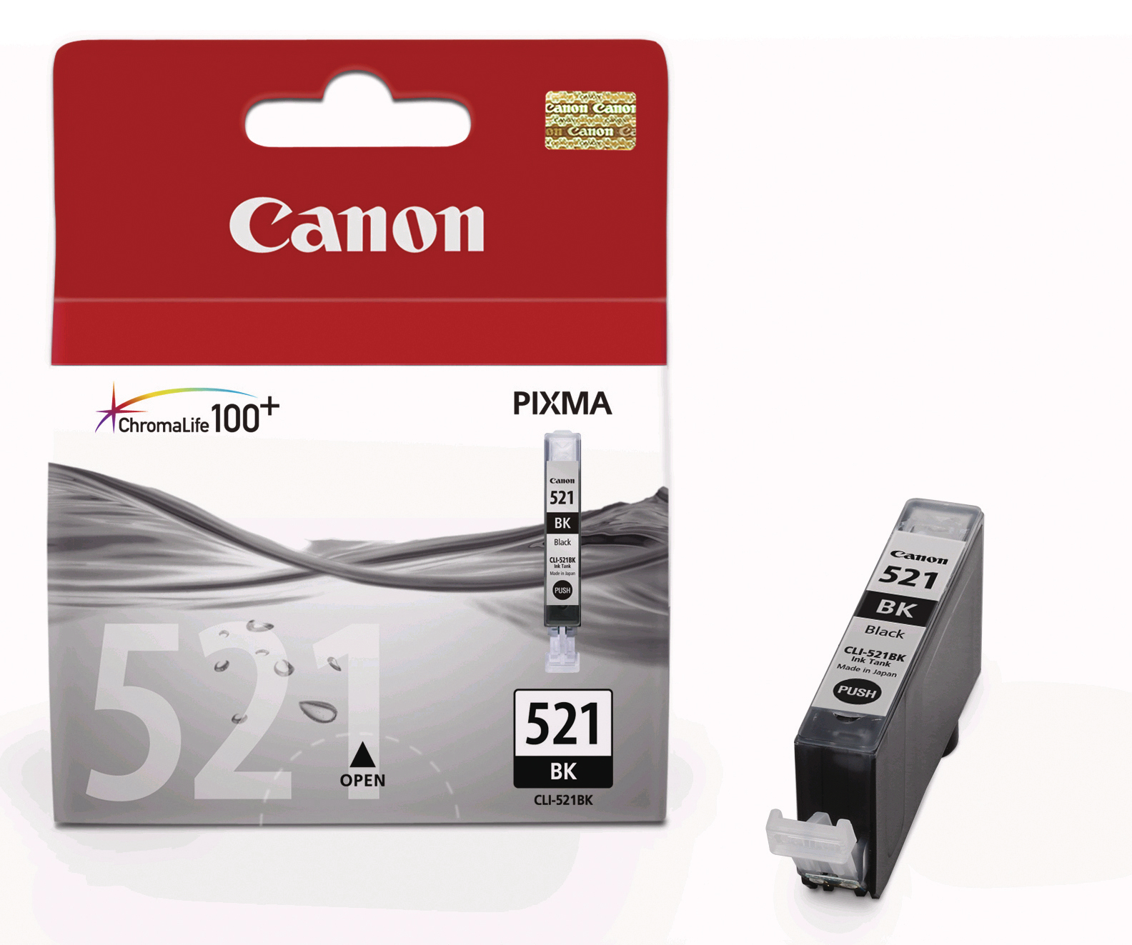 CANON Tintenpatrone schwarz CLI-521BK PIXMA MP 980 9ml<br>