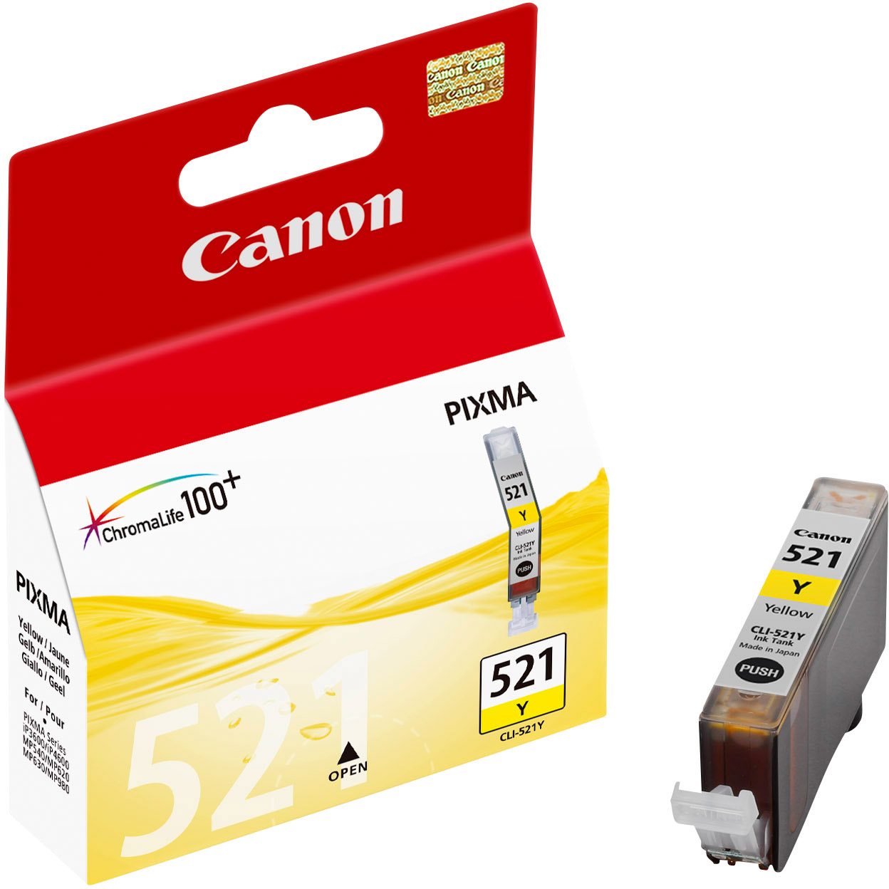 CANON Tintenpatrone yellow CLI-521Y PIXMA MP 980 9ml<br>