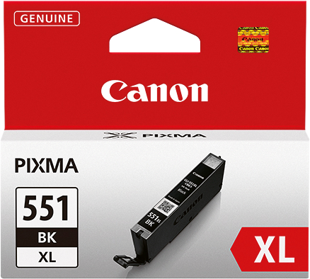 CANON Tintenpatrone XL schwarz CLI-551 PIXMA MG5450 11ml<br>