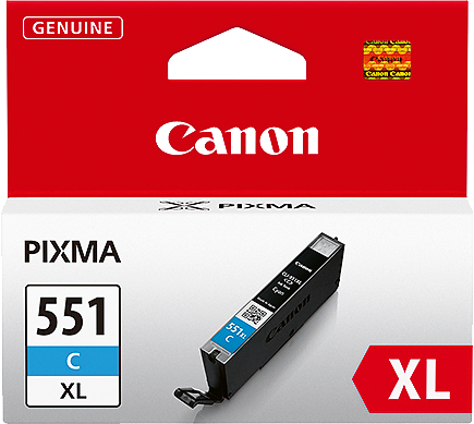 CANON Tintenpatrone XL cyan CLI-551XL PIXMA MG5450 11ml<br>