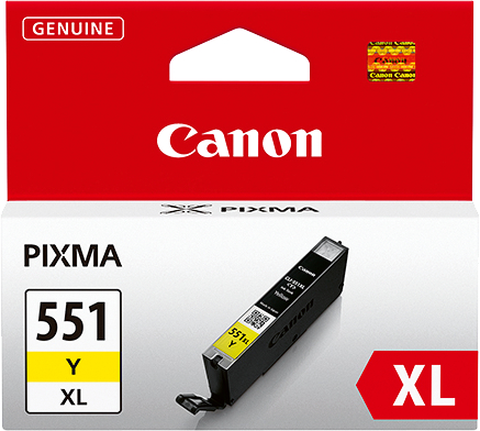 CANON Tintenpatrone XL yellow CLI-551XL PIXMA MG5450 11ml<br>