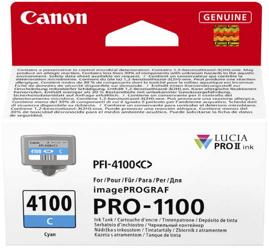 CANON Tintenpatrone cyan PFI-4100C iPF PRO-1100 80ml