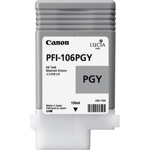 CANON Cartouche d'encre photo grey PFI106PGY iPF 6300/6350 130ml