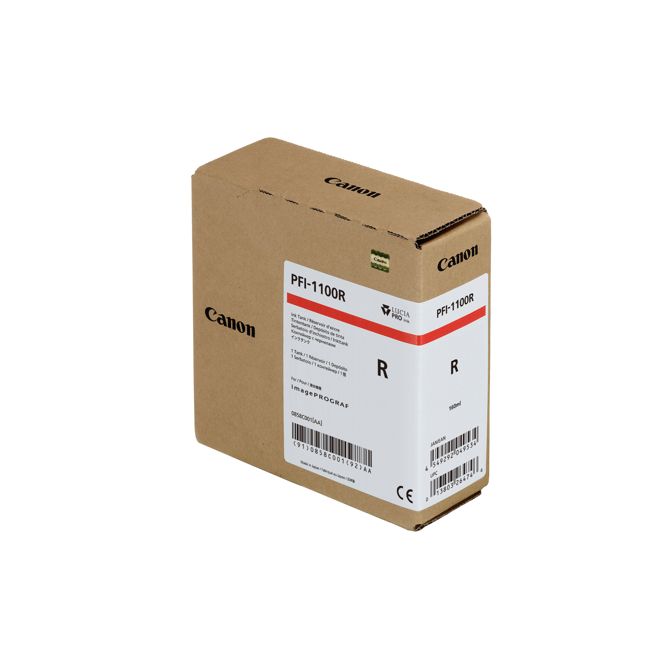 photo CANON Cartouche d'encre red PFI1100R iPF PRO-2000/PRO-4000 160ml