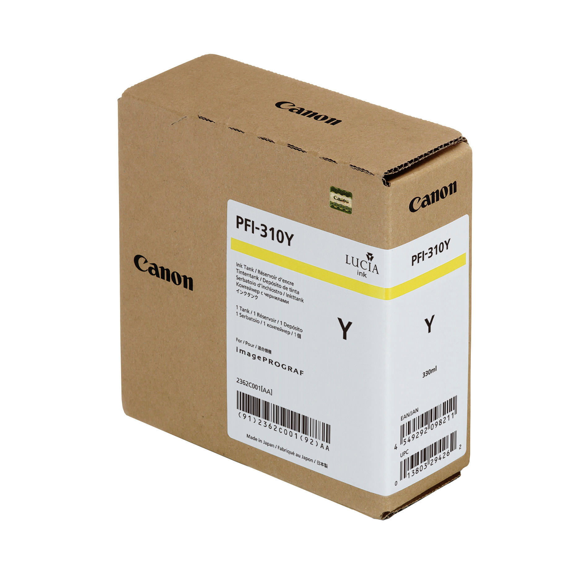 CANON Cartouche d'encre yellow PFI310Y iPF TX-2000/3000/4000 330ml