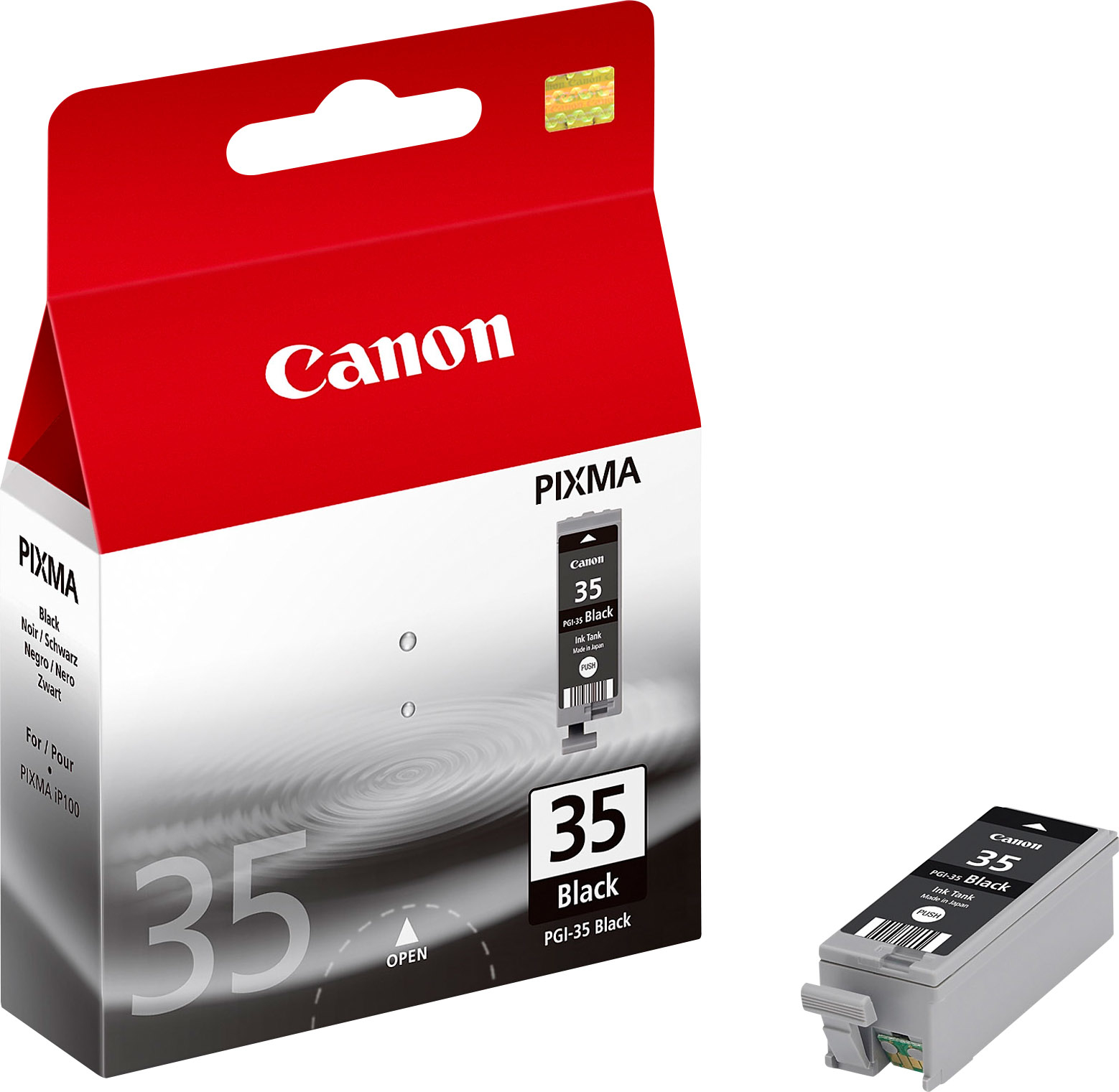 photo CANON Cartouche d'encre noir PGI-35BK PXIMA iP 100 190 pages