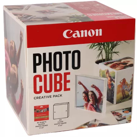 CANON Photo Cube Creative 13x13 bleu PP2015x5 Cadre phot. acrylic incl.40fl.