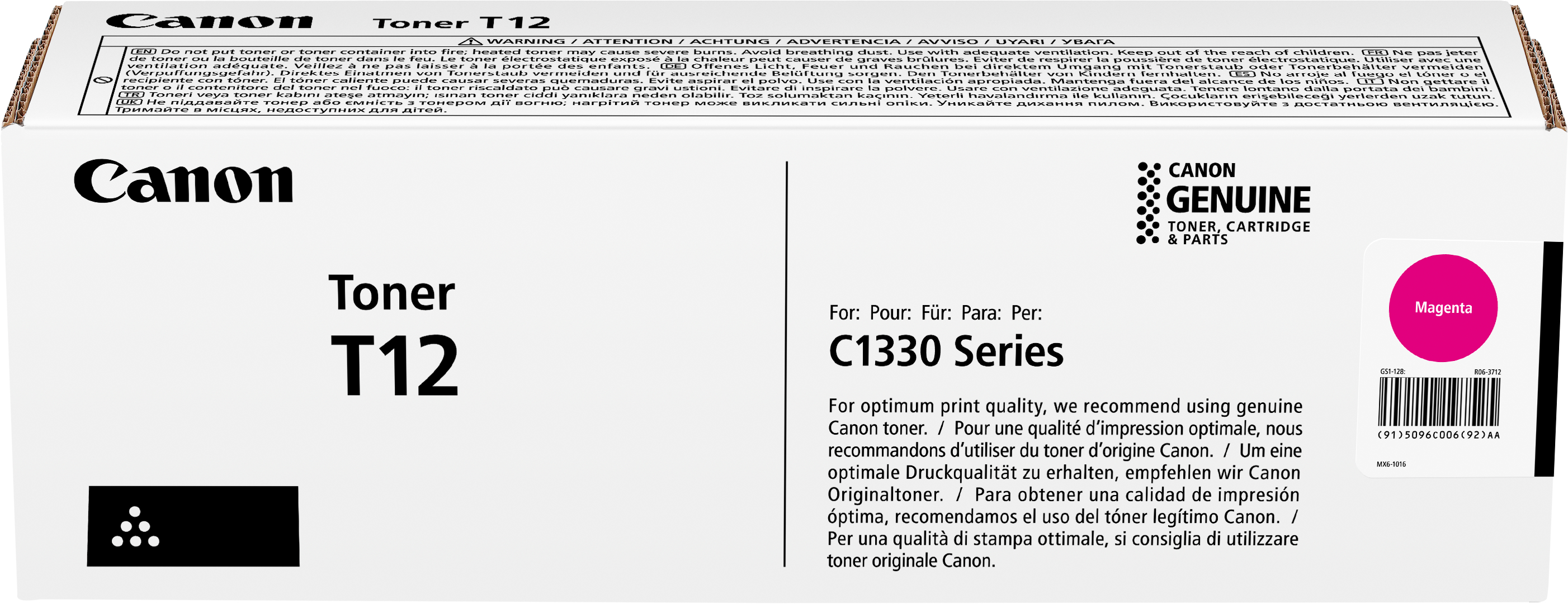 photo CANON Toner magenta T12-M i-SENSYS X C1333i 5'300 p.