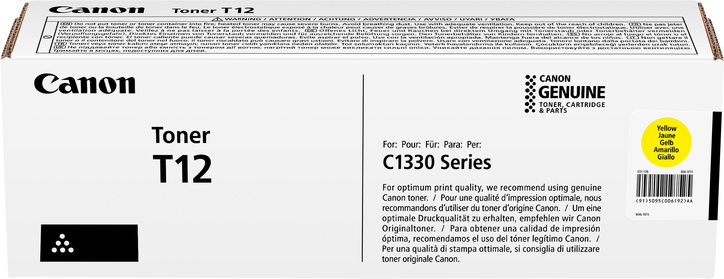 photo CANON Toner yellow T12-Y i-SENSYS X C1333i 5'300 p.
