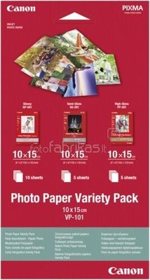 CANON Photo Pap.Variety Pack 10x15cm VP1014x6 InkJet 20 feuilles