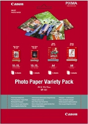 CANON Photo Pap.Variety Pack A4/A6 VP101A4/6 InkJet 20 feuilles