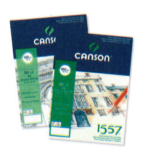 CANSON Cahier d'esquisses 1557 A5 204127407 50 flls., 120g