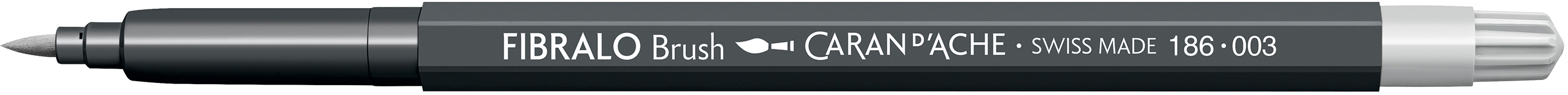 photo CARAN D'ACHE Classic Fibralo Brush 0.5-5mm 186.003 gris clair