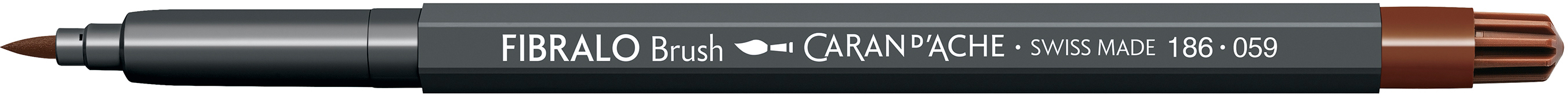 photo CARAN D'ACHE Classic Fibralo Brush 0.5-5mm 186.059 brun