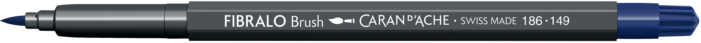 photo CARAN D'ACHE Classic Fibralo Brush 0.5-5mm 186.149 bleu nuit