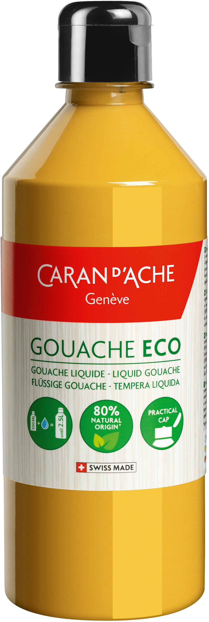 CARAN D'ACHE Couleur opaq.Gouache Eco 500ml 2370.035 ocre liquide