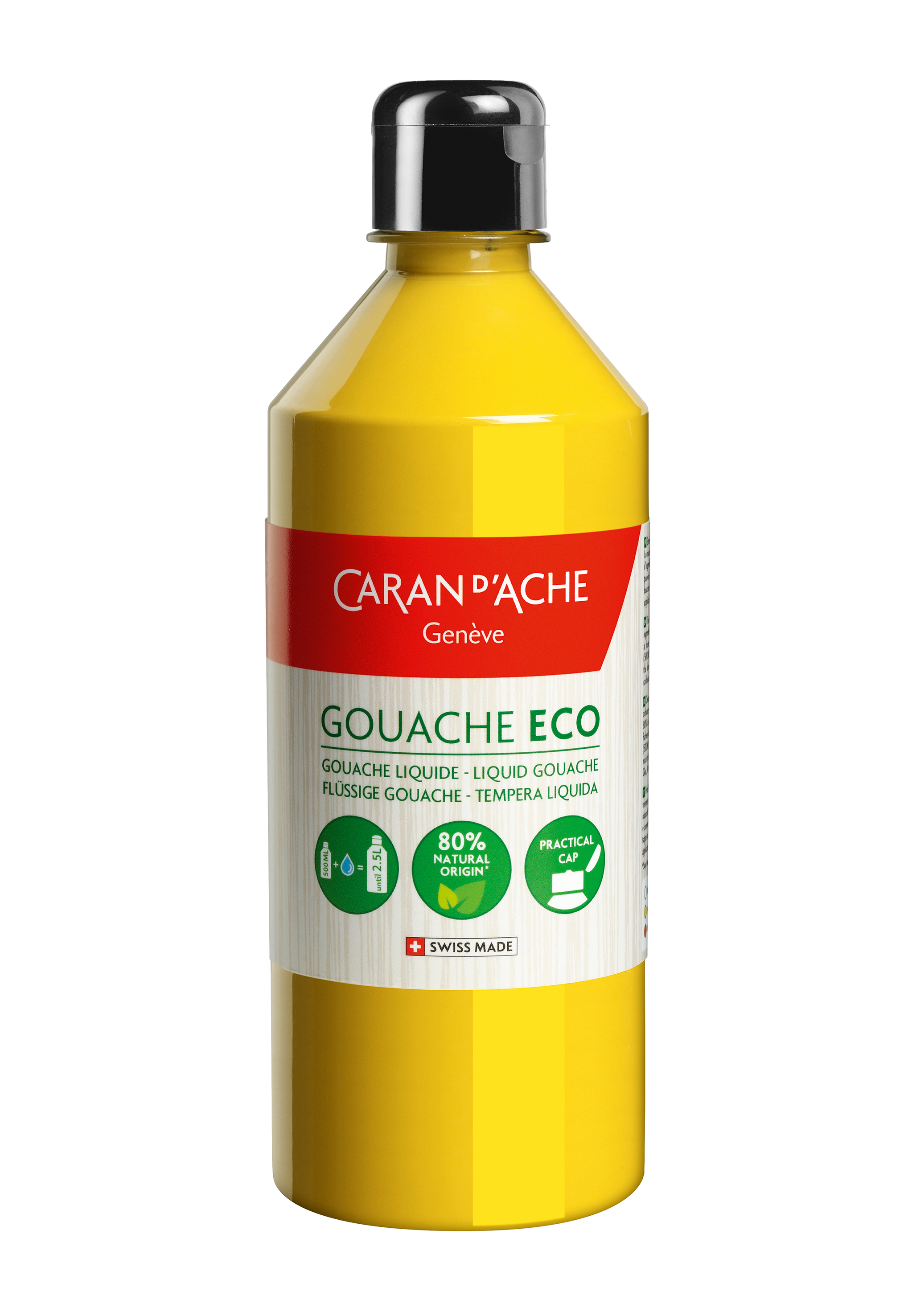 CARAN D'ACHE Couleur opaq.Gouache Eco 500ml 2373.240 jaune liquide