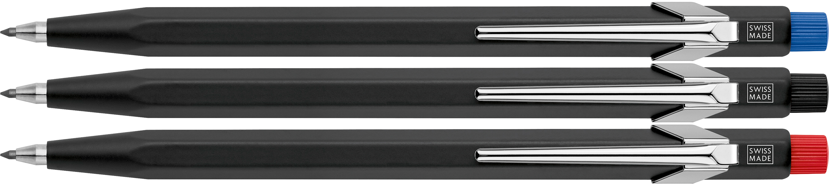 CARAN D'ACHE Portemine Fixpencil 3 3.288 noir, button ass. 3mm noir, button ass. 3mm