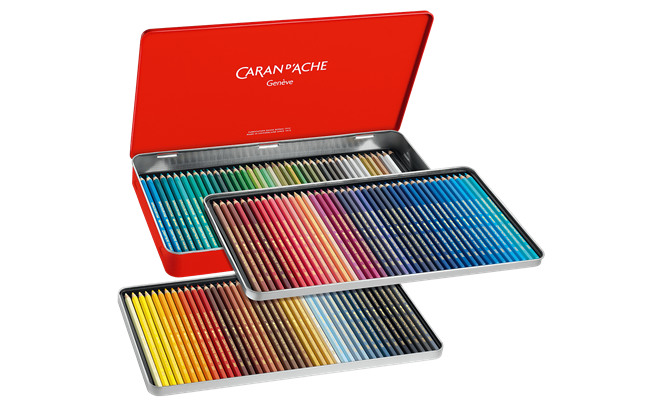 CARAN D'ACHE Crayon coul. Supracolor 3,8mm 3888.420 ass. boite mét. 120 piece