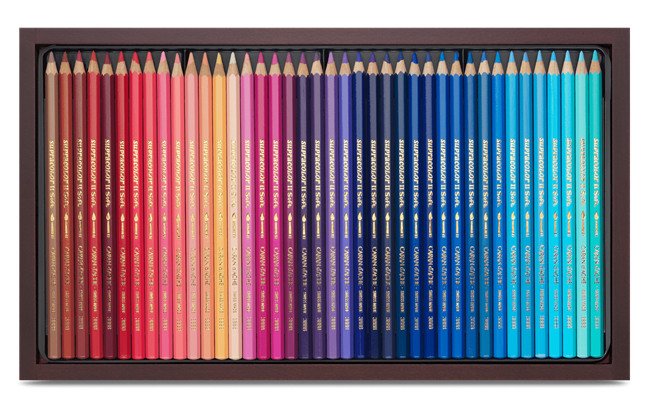 CARAN D'ACHE Crayon coul. Supracolor 3,8mm 3888.920 ass. cofret bois 120 piece