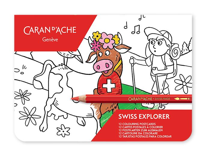 CARAN D'ACHE Swiss Explorer 454.701 Cartes à colorier FSC
