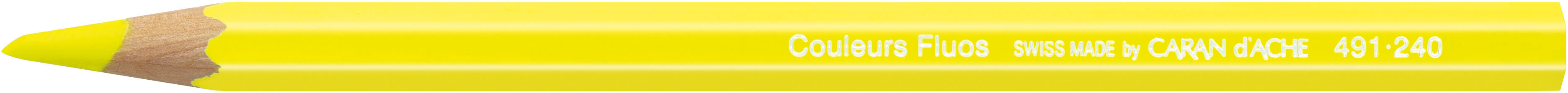 CARAN D'ACHE Crayon de couleur Classic 491.240 jaune fluo