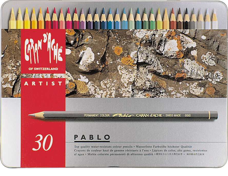 CARAN D'ACHE Crayon de couleur Pablo 666.330 30 couleurs 30 couleurs