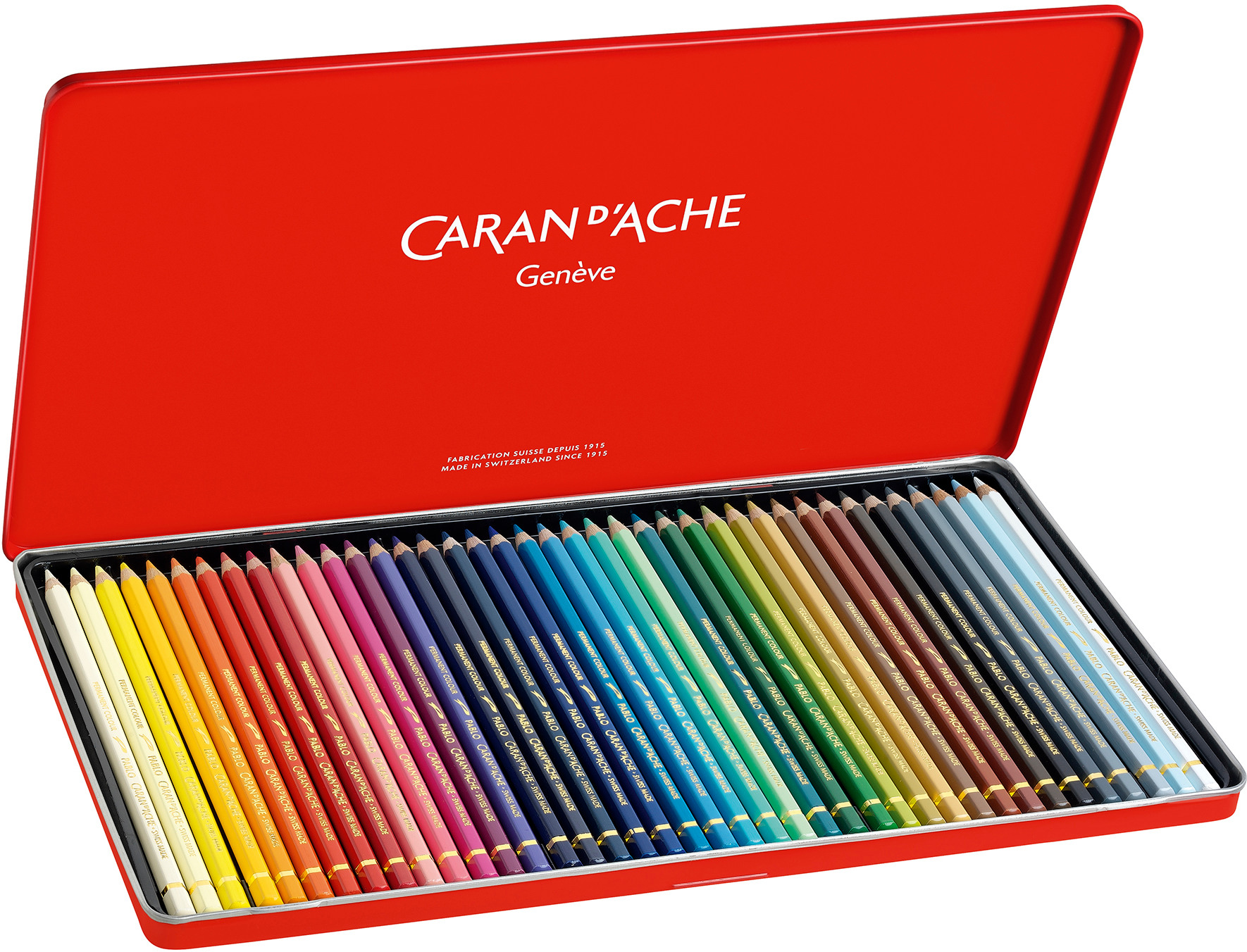 CARAN D'ACHE Crayon de couleur Pablo 666.340 ass. 40 pcs.