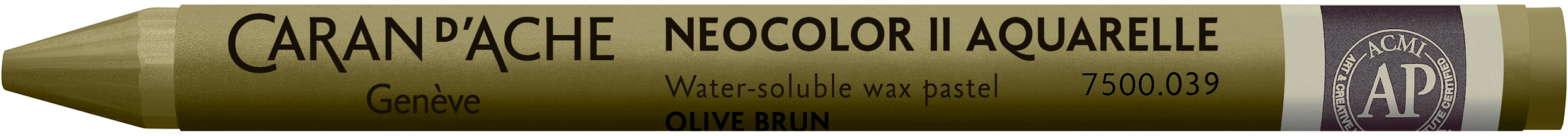 CARAN D'ACHE Crayons de cire Neocolor II 7500.039 olive brunatre
