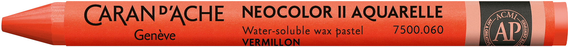 CARAN D'ACHE Crayons de cire Neocolor II 7500.060 vermillon vermillon